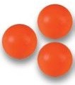 3 Balles oranges de Babyfoot en plastique 35mm