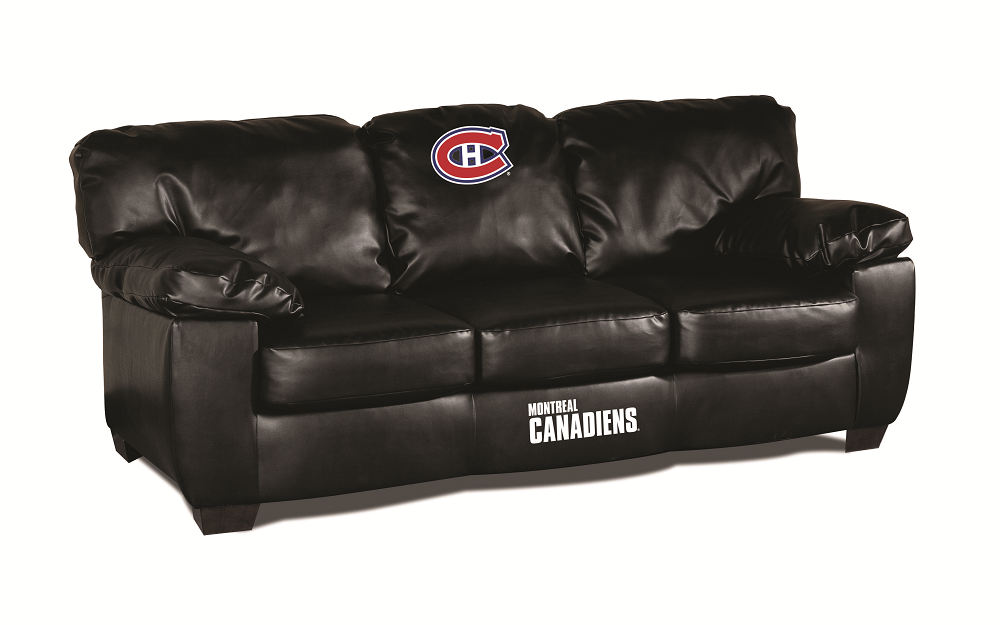 Sofa en cuir veritable Canadien de Montreal