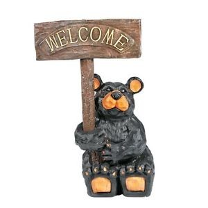 BEAR WITH SIGN
