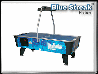 Dynamo Blue Streak 7' Coin Operated Air Hockey Table