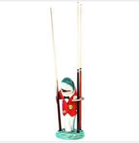 Red Shark Pool Cue Holder
