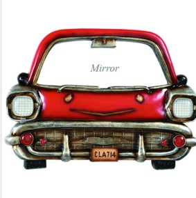 PUB SIGN-RED CAR WITH MIRROR