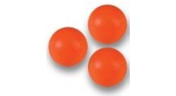 3 Balles oranges de Babyfoot en plastique 35mm