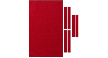 TAPIS ROUGE au teflon  DE REMPLACEMENT TABLE DE BILLARD 4 X 8P avec Craie rouge incluse.