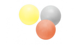 Set de 3 balles multicolores 35mm de tournoi 