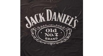 Jack Daniel Black Vinyl Pool Table Cover 		 		 		
