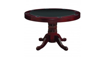 Table Pocker 48'' en bois English Tudor