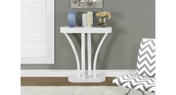 TABLE CONSOLE D’APPOINT 32″L BLANC