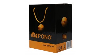 Boîte de balles ping-pong iPong (100 unités) - Orange